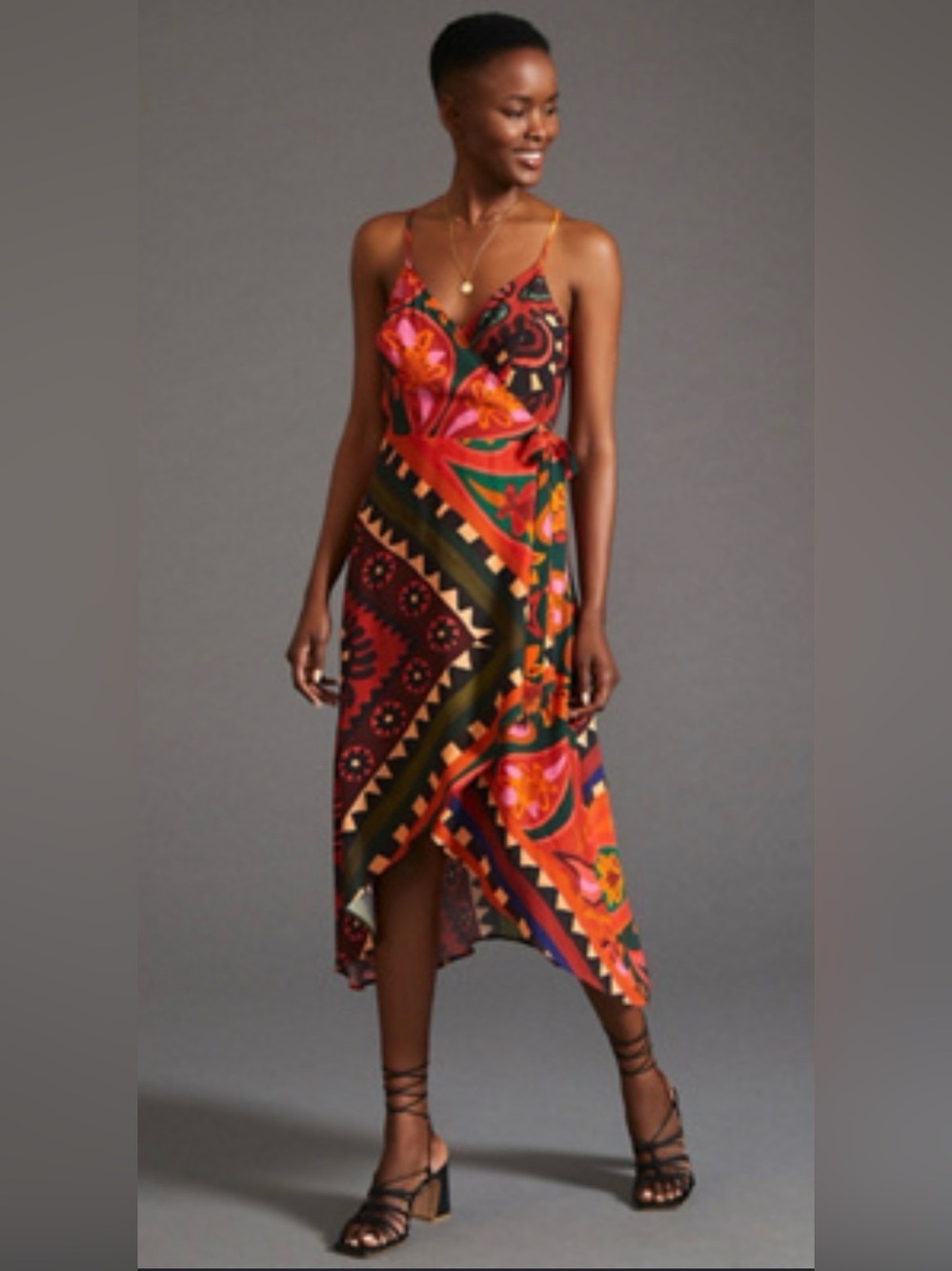 FARM Rio Multicolor Asymmetrical Slip Dress - Picture 11 of 11